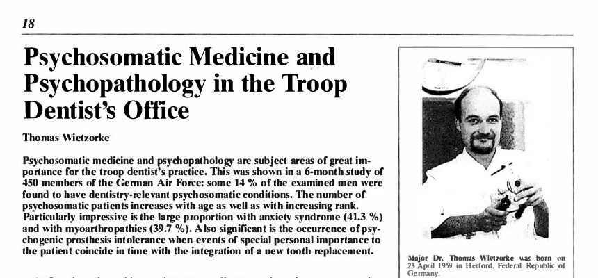 Dental Corps International, Vol. 5 No. 1/1993