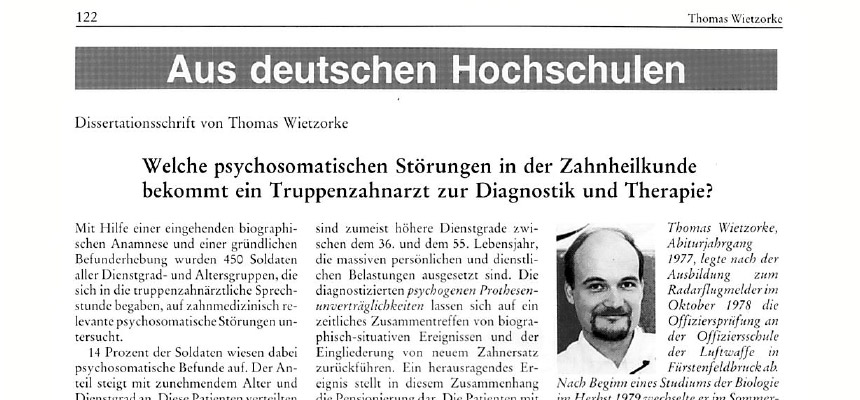 Psychosomatik und Psychophatologie Dissertationsschrift