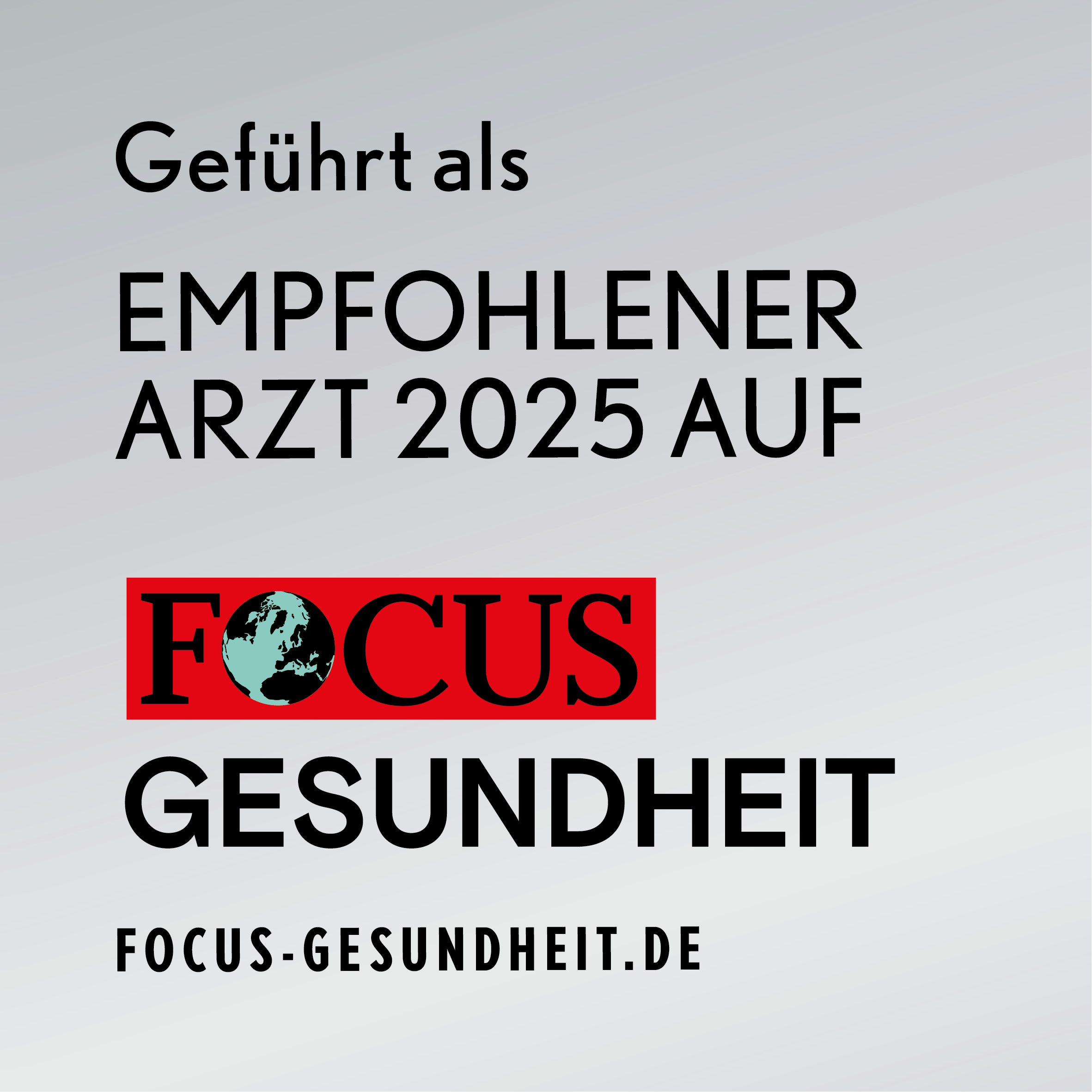 FOCUS-Empfehlung auch für 2025